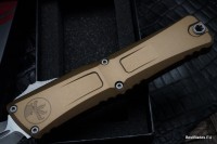 Microtech Knives Combat Troodon Gen III Apocalyptic Double Edge w/ Tan Handle 1142-10APTA