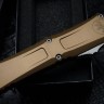 Microtech Knives Combat Troodon Gen III Apocalyptic Double Edge w/ Tan Handle 1142-10APTA