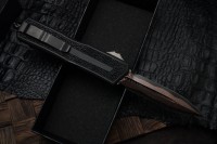 Microtech - Marfione Select Scarab 2 Gen 3 Baker Forge D/E w/ Stingray Inlaid Handle 1280-16MS1