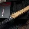 Microtech Knives Combat Troodon Gen III Black Double Edge w/ Tan Handle 1142-1TA