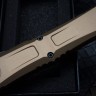 Microtech Knives Combat Troodon Gen III Black Double Edge w/ Tan Handle 1142-1TA