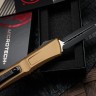 Microtech Knives Combat Troodon Gen III Black Double Edge w/ Tan Handle 1142-1TA