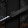 Microtech Marfione Select Ultratech ZBP D/E Blue Baker Forge IceStorm w/ Hefted Black Handle & Blue Accents 1122-16MS2