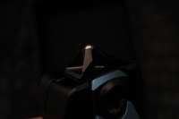 Microtech Marfione Select Ultratech ZBP D/E Blue Baker Forge IceStorm w/ Hefted Black Handle &amp; Blue Accents 1122-16MS2