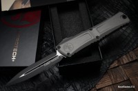 Microtech Knives Combat Troodon Gen III Natural Clear w/ Black Double Edge 1142-1NC