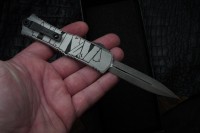 Microtech Knives Mini Hera Mummy Wrap Halloween D/E M390MK Signature Series 1702M-1HWMYS