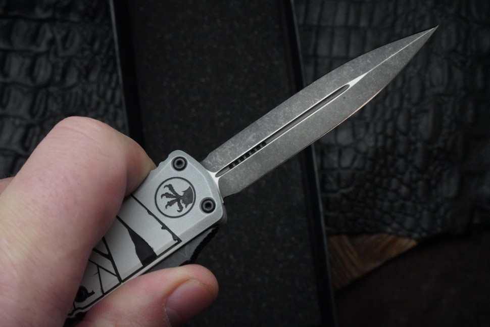 Microtech Knives Mini Hera Mummy Wrap Halloween D/E M390MK Signature Series 1702M-1HWMYS