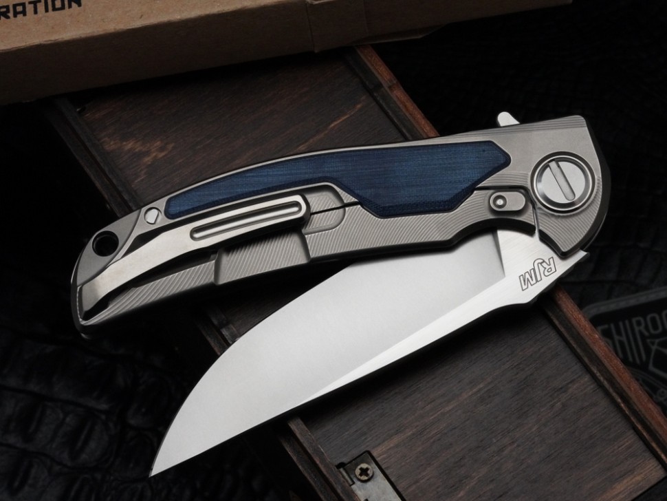 Shirogorov / RJ Martin ROK - S90V - Jeans Micarta