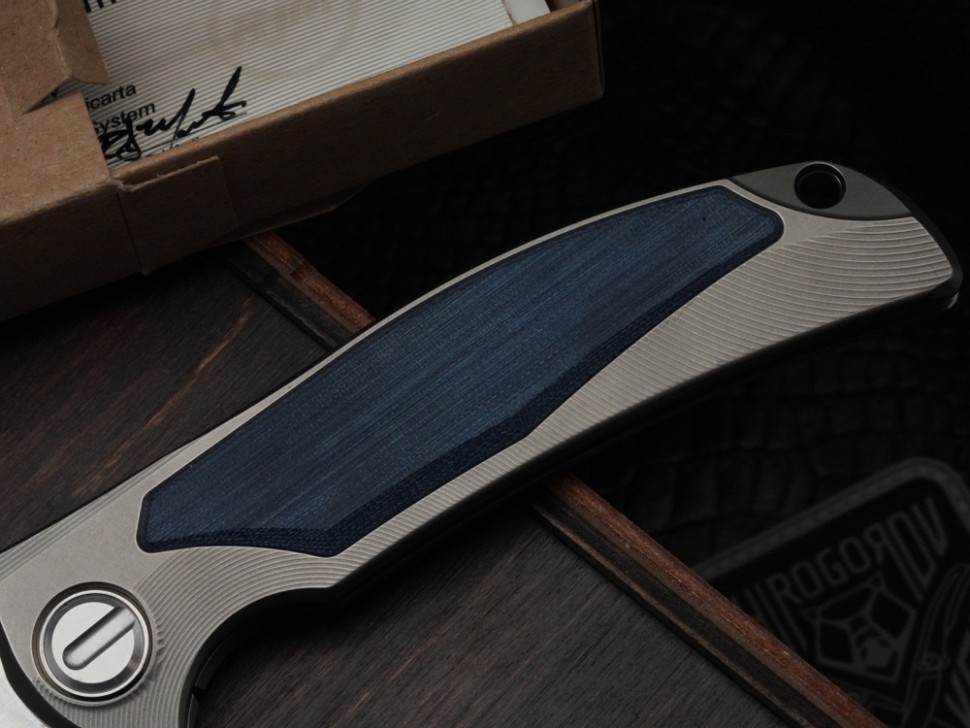 Shirogorov / RJ Martin ROK - S90V - Jeans Micarta