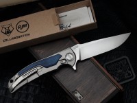 Shirogorov / RJ Martin ROK - S90V - Jeans Micarta