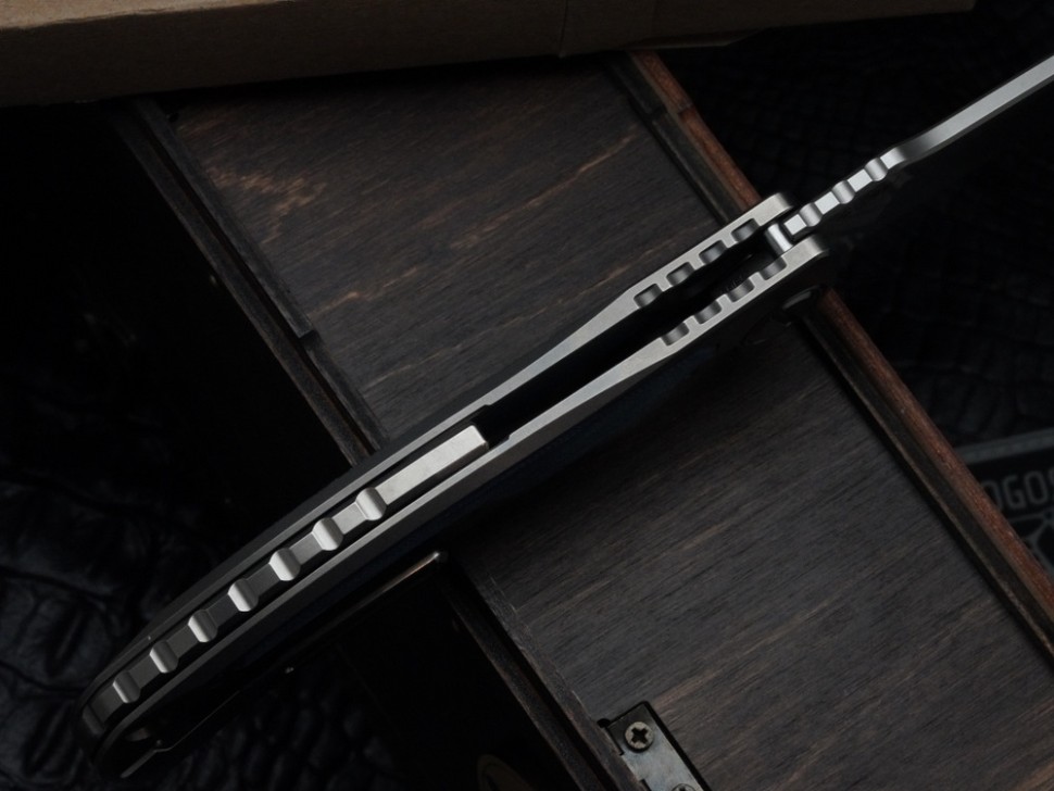 Shirogorov / RJ Martin ROK - S90V - Jeans Micarta