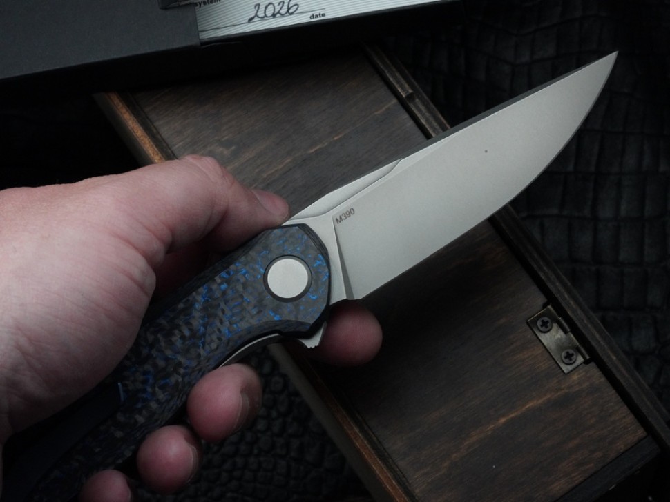 Shirogorov Stellar CF Double BLUE (M390, MRBS)
