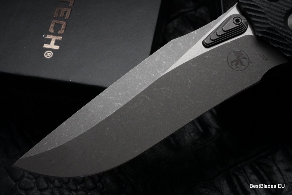 Microtech Amphibian RAM LOK Black Fluted G-10 & Apocalyptic M390MK 137RL-10APFLGTBK