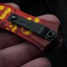 Microtech Knives Mini Hera Jack-o'-Lantern Halloween D/E M390MK Signature Series 1702M-1HWJLS