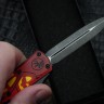 Microtech Knives Mini Hera Jack-o'-Lantern Halloween D/E M390MK Signature Series 1702M-1HWJLS