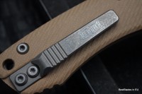 Microtech Amphibian RAM LOK Tan Fluted G-10 &amp; Partial Serrated Apocalyptic M390MK 137RL-11APFLGTTA