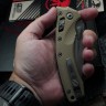 Microtech Amphibian RAM LOK Tan Fluted G-10 & Apocalyptic M390MK 137RL-10APFLGTTA