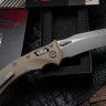 Microtech Amphibian RAM LOK Tan Fluted G-10 & Apocalyptic M390MK 137RL-10APFLGTTA