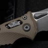 Microtech Amphibian RAM LOK Tan Fluted G-10 & Apocalyptic M390MK 137RL-10APFLGTTA