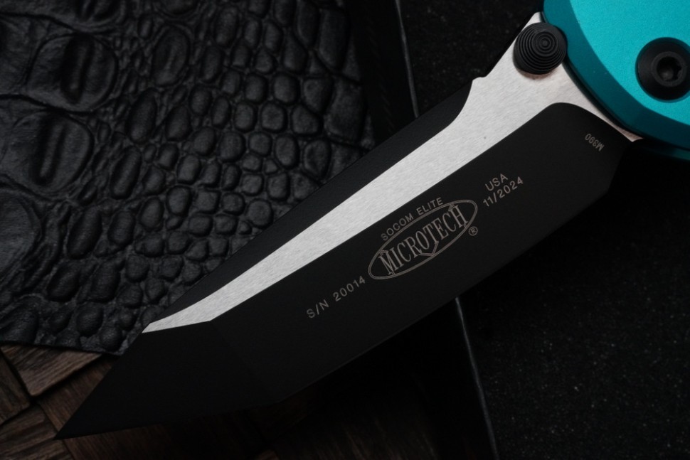Microtech Socom Elite Tanto Edge Manual Turquoise Standard 161-1TQ