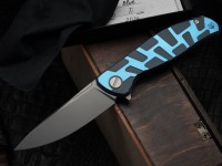 Shirogorov F95 T BLUE (M390, Ti, MRBS)