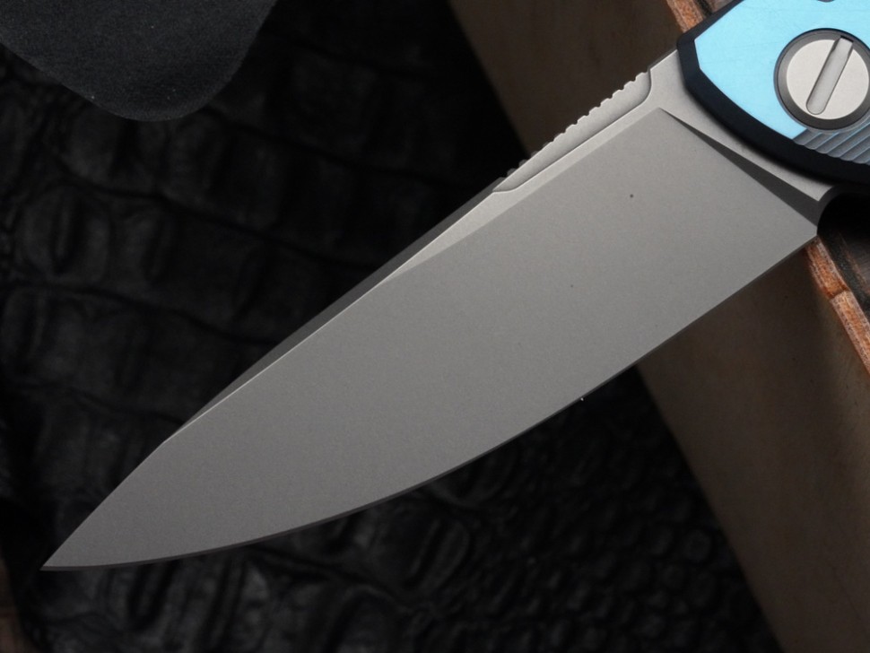 Shirogorov F95 T BLUE (M390, Ti, MRBS)
