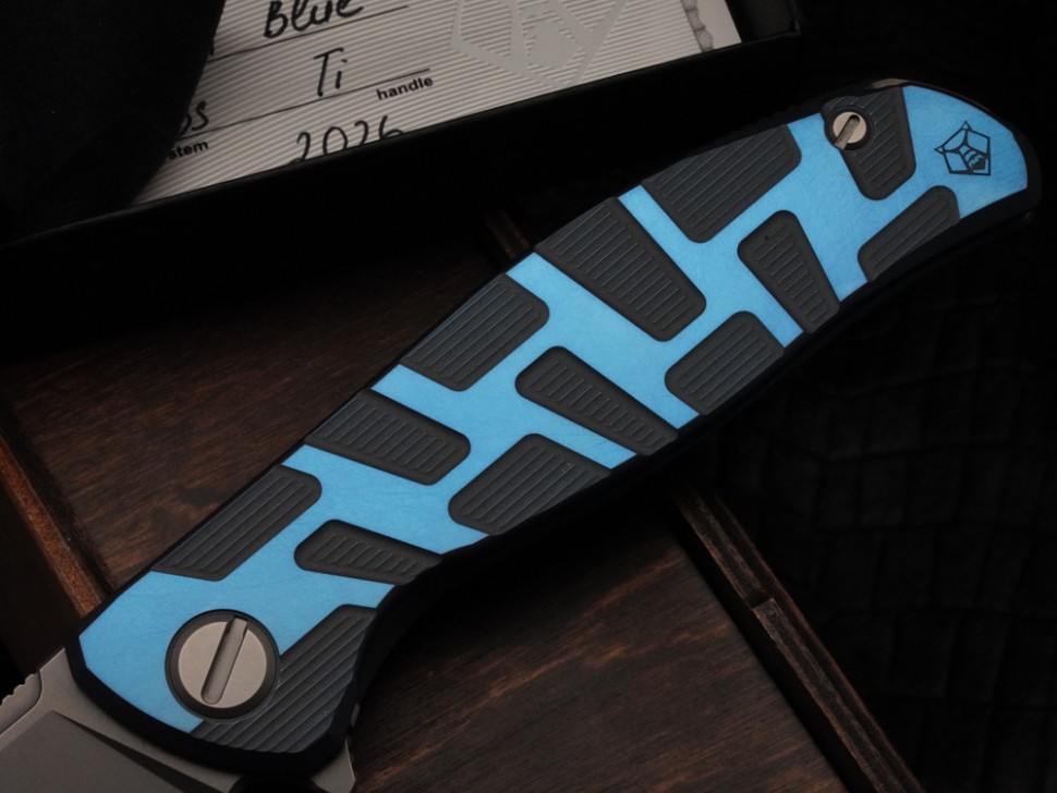 Shirogorov F95 T BLUE (M390, Ti, MRBS)