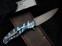Shirogorov F95 T BLUE (M390, Ti, MRBS)