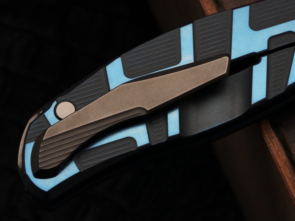 Shirogorov F95 T BLUE (M390, Ti, MRBS)