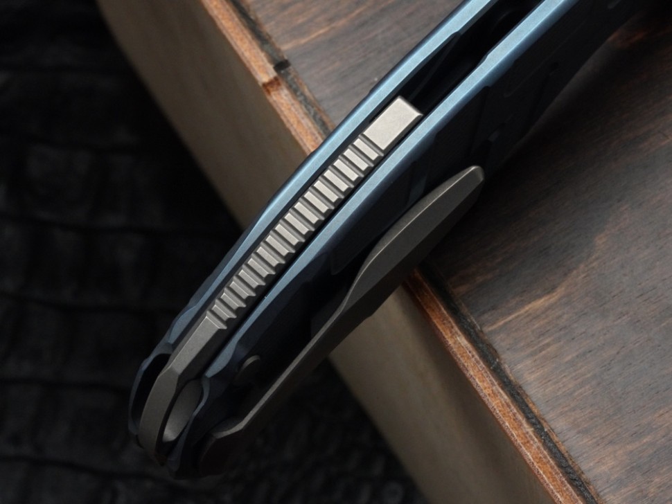 Shirogorov F95 T BLUE (M390, Ti, MRBS)