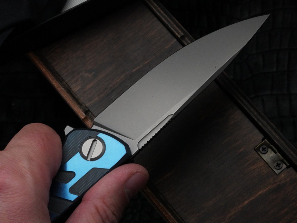 Shirogorov F95 T BLUE (M390, Ti, MRBS)