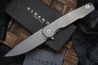 Uldanov R1 custom knife #25 (204P, Ti, Timascus)