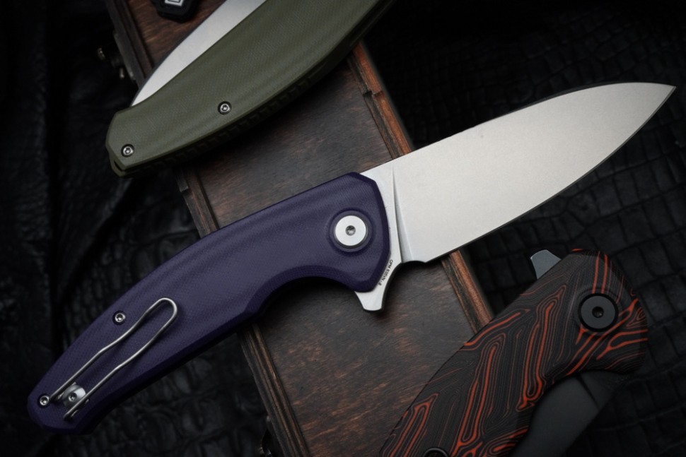 CKF Echo Natriks VIOLET (S35VN, G10, Pozdnyakov Design)