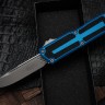 Microtech Scarab 2 Gen 3 Blue Handles w/ S/E Spine Fluted Apocalyptic M390MK 1278-10APBL