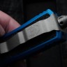 Microtech Scarab 2 Gen 3 Blue Handles w/ S/E Spine Fluted Apocalyptic M390MK 1278-10APBL