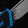 Microtech Scarab 2 Gen 3 Blue Handles w/ S/E Spine Fluted Apocalyptic M390MK 1278-10APBL