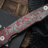 Uldanov R1 custom knife (Rex121 Laminated, Ti, Carbonfiber, Timascus)