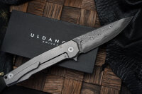 Uldanov R1 custom knife (Rex121 Laminated, Ti, Carbonfiber, Timascus)