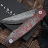 Uldanov R1 custom knife (Rex121 Laminated, Ti, Carbonfiber, Timascus)