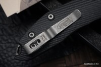 Microtech Knives Manual Stitch RAM LOK Fluted Black G-10 &amp; Partial Serrated M390MK Apocalyptic Standard 169RL-11APFLGTBK