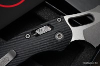 Microtech Knives Manual Stitch RAM LOK Fluted Black G-10 &amp; Partial Serrated M390MK Apocalyptic Standard 169RL-11APFLGTBK