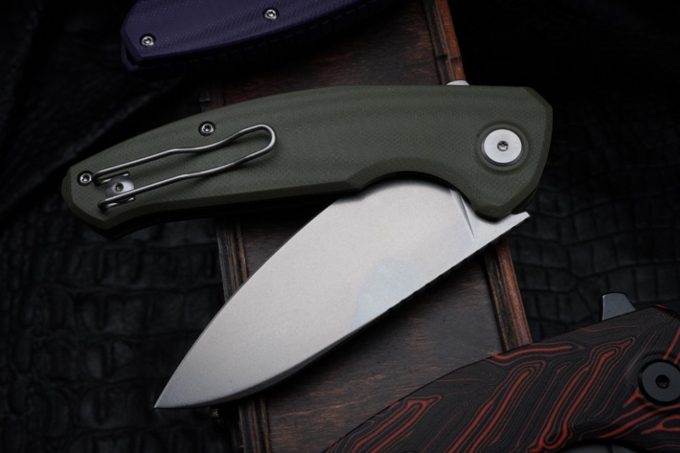 CKF Echo Natriks GREEN (S35VN, G10, Pozdnyakov Design)