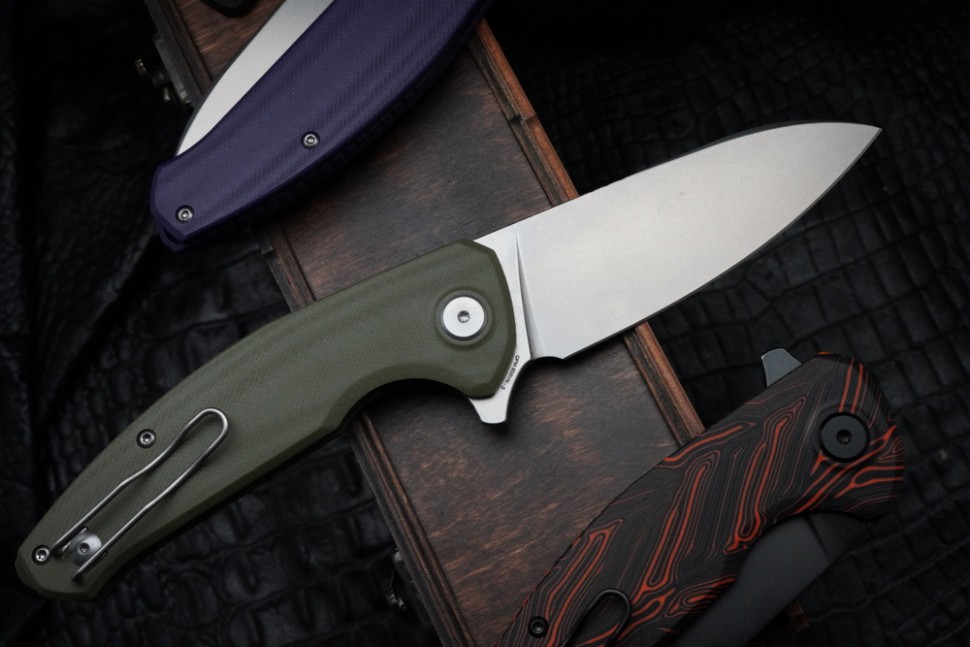 CKF Echo Natriks GREEN (S35VN, G10, Pozdnyakov Design)