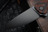 CKF Echo Natriks ORANGE-BLACK (S35VN, G10, Pozdnyakov Design)