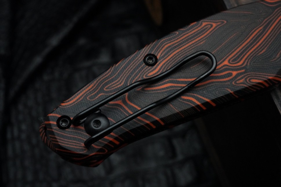 CKF Echo Natriks ORANGE-BLACK (S35VN, G10, Pozdnyakov Design)