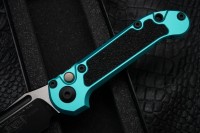 Microtech Knives LUDT Gen III Black Tanto w/ Turquoise Handle 1136-1TQ
