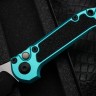 Microtech Knives LUDT Gen III Black Tanto w/ Turquoise Handle 1136-1TQ