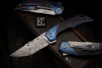 CKF Justice Mini Full-dressed, Damasteel, integral ZircuTi handle