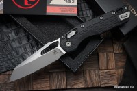 Microtech Knives MSI RAM LOK Black Polymer &amp; M390MK Apocalyptic Standard 210T-10APPMBK