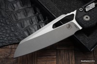 Microtech Knives MSI RAM LOK Black Polymer &amp; M390MK Apocalyptic Standard 210T-10APPMBK